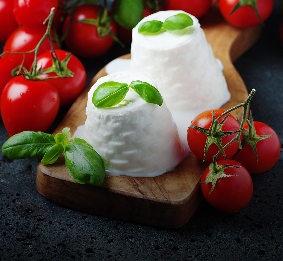 Pesto van tomaat en ricotta