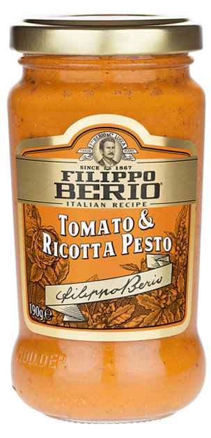 Pesto van tomaat en ricotta