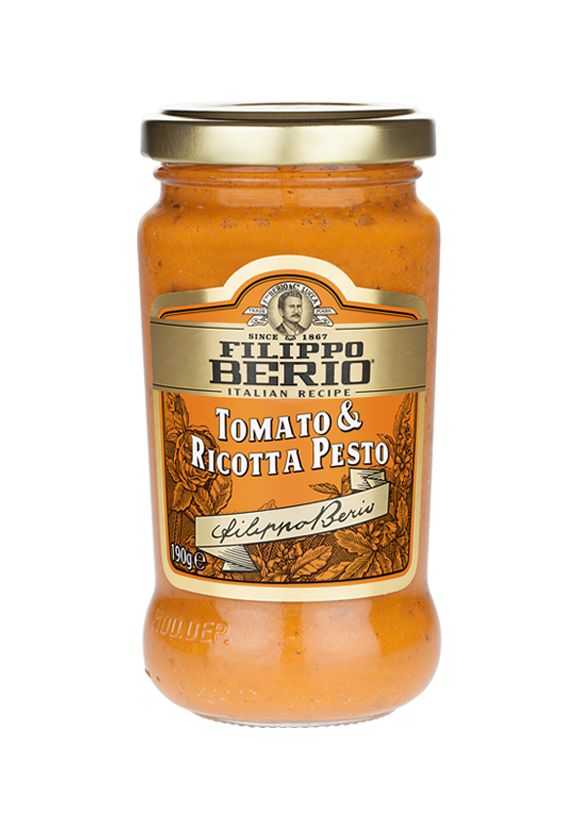 Pesto van tomaat en ricotta